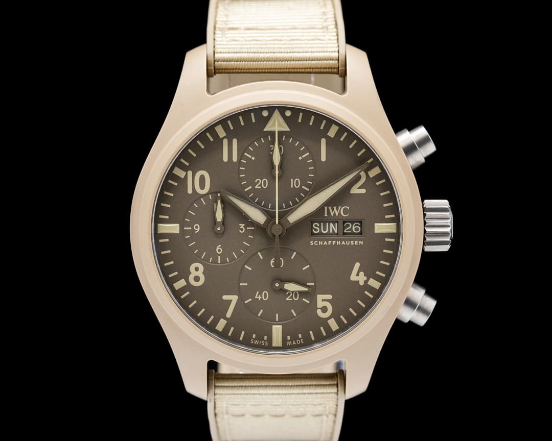Image of IWC IW389402 Pilot's Watch Chronograph 41 TOP GUN Mojave Desert Brown Dial