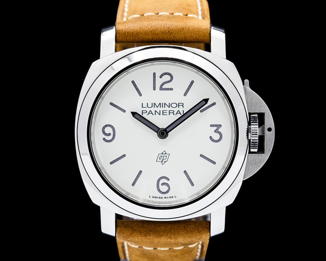 Image of Panerai PAM01087 Luminor Base Logo SS White Dial 2026 UNWORN