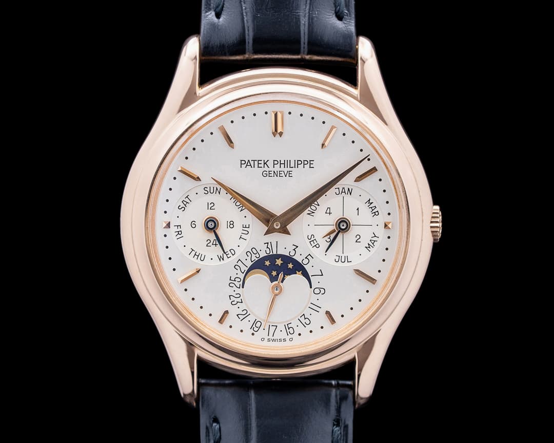 Patek Philippe 3940R Perpetual Calendar 18K Rose Gold Silver Dial