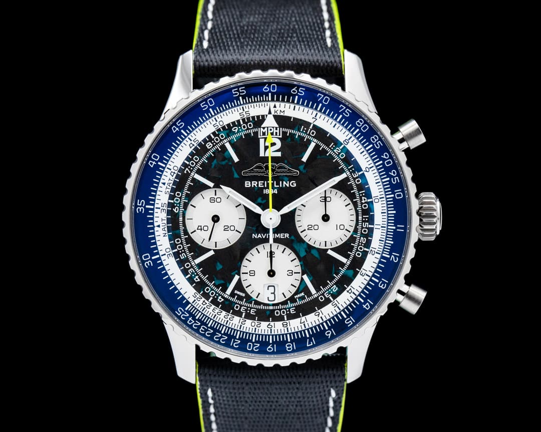 Image of Breitling Navitimer B01 Chronograph Aston Martin Aramco Titanium LIMITED