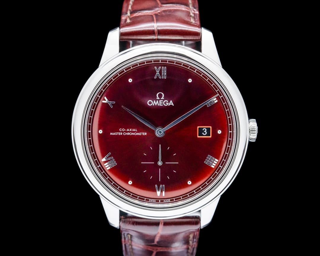Omega De Ville Prestige SS Red Dial 2025