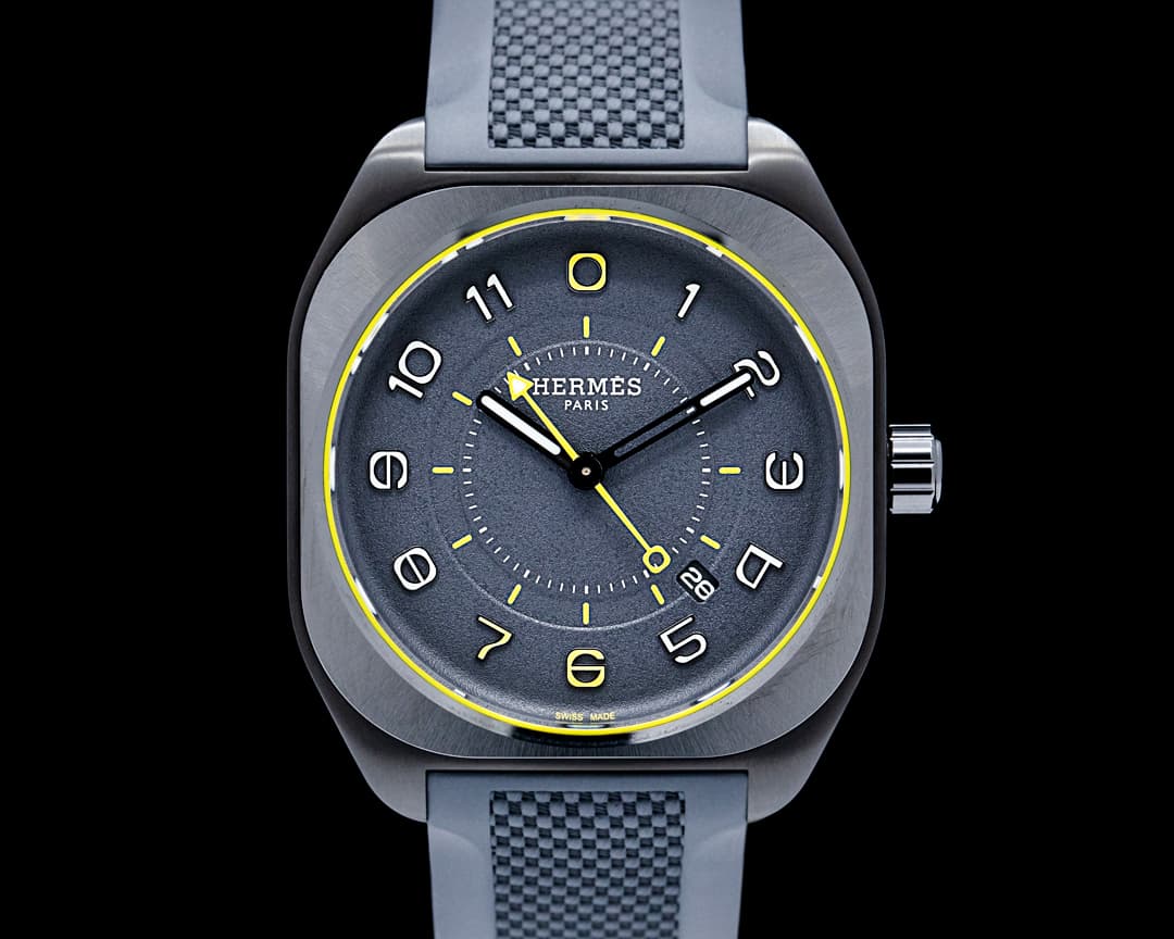 Image of Hermes SP1.741D H08 "Madison Ave Boutique" Titanium Black Dial