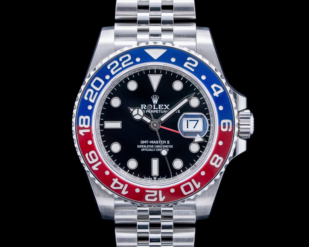 Image of Rolex 126710BLRO GMT-Master II "Pepsi" Jubilee SS Black Dial