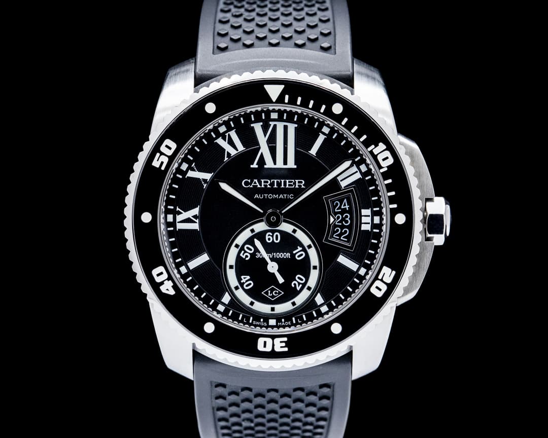 Cartier WSCA0012 Calibre de Cartier Diver SS Black Dial
