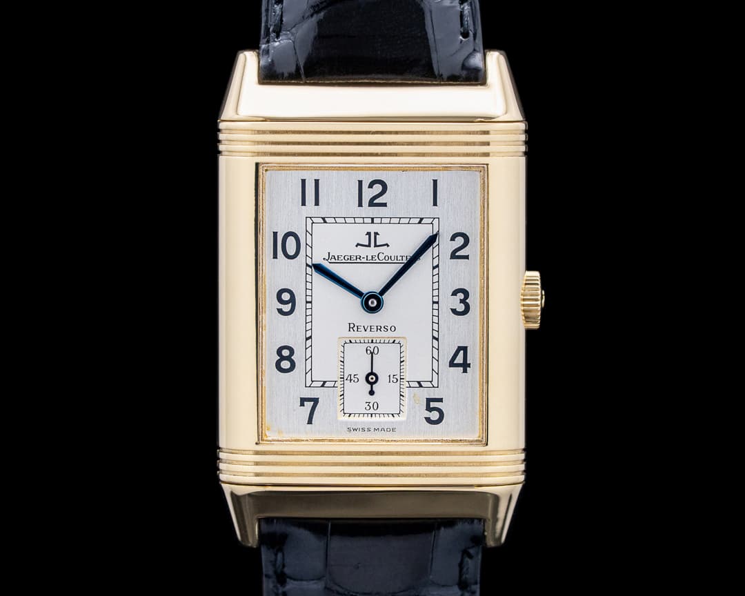 Jaeger LeCoultre 270.1.62 Reverso Grande Taille 18K Yellow Gold Silver Dial