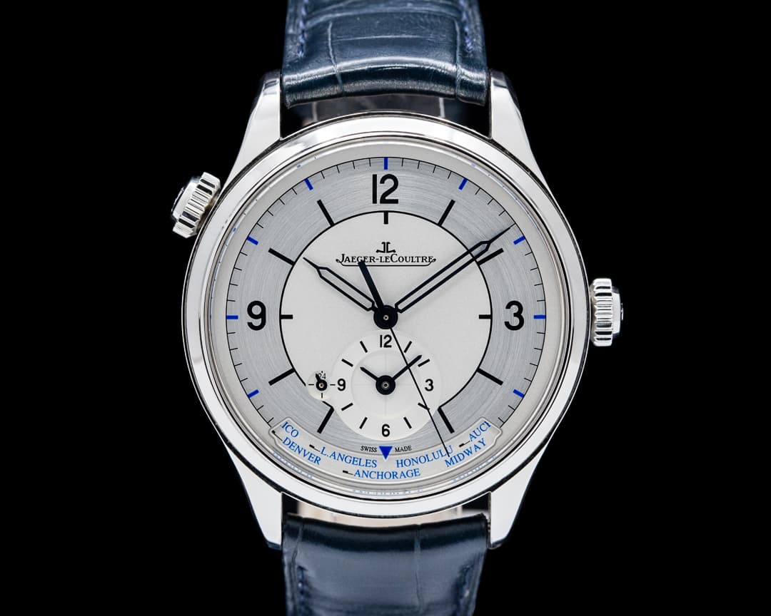 Image of Jaeger LeCoultre Q1428530 Master Geographic SS Silver Sector Dial