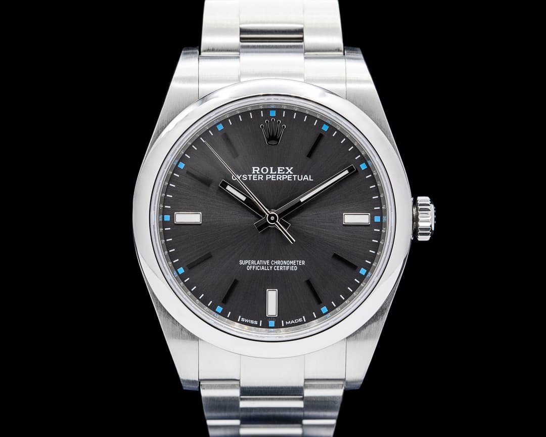 Rolex 114300 Oyster Perpetual 39 SS Gray Dial