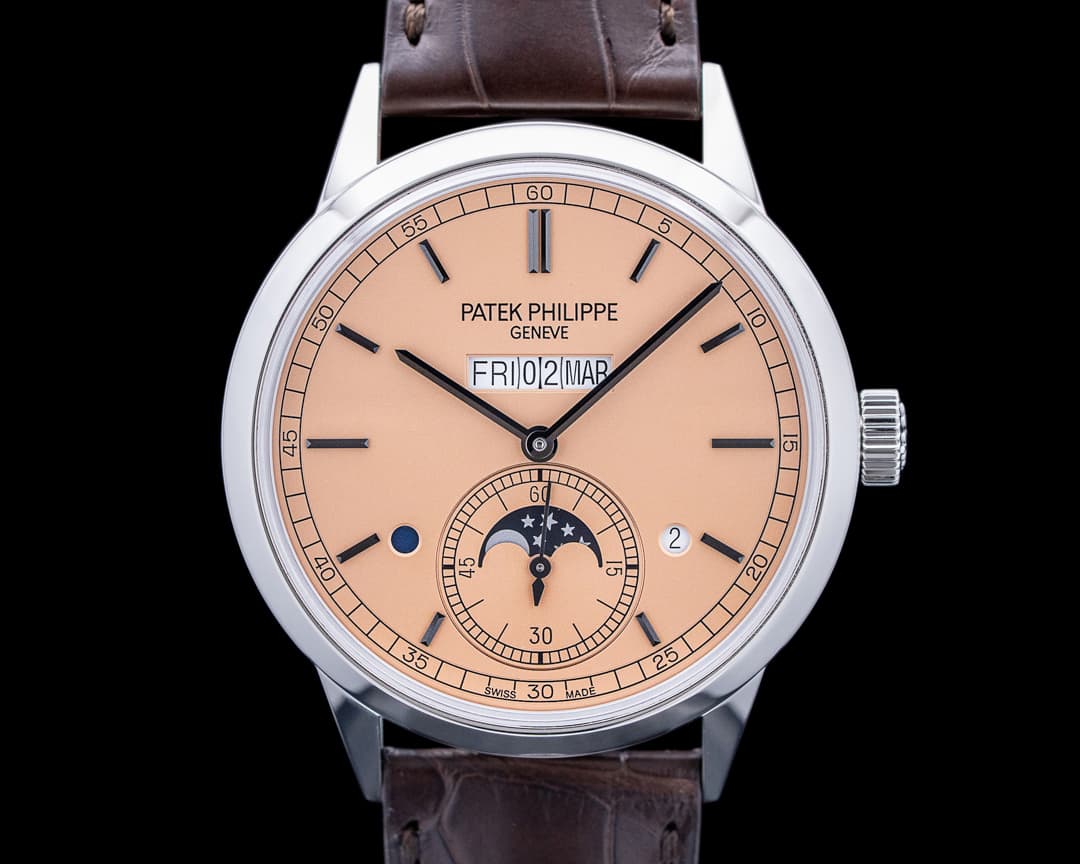 Image of Patek Philippe 5236P In-Line Perpetual Calendar Platinum Salmon Dial