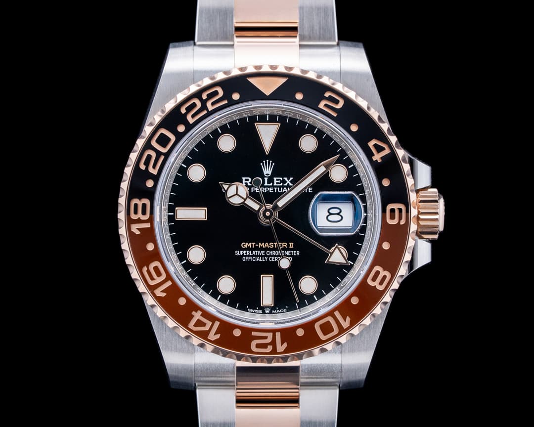 Rolex 126711CHNR GMT-Master II SS / 18K Everose Gold Black Dial