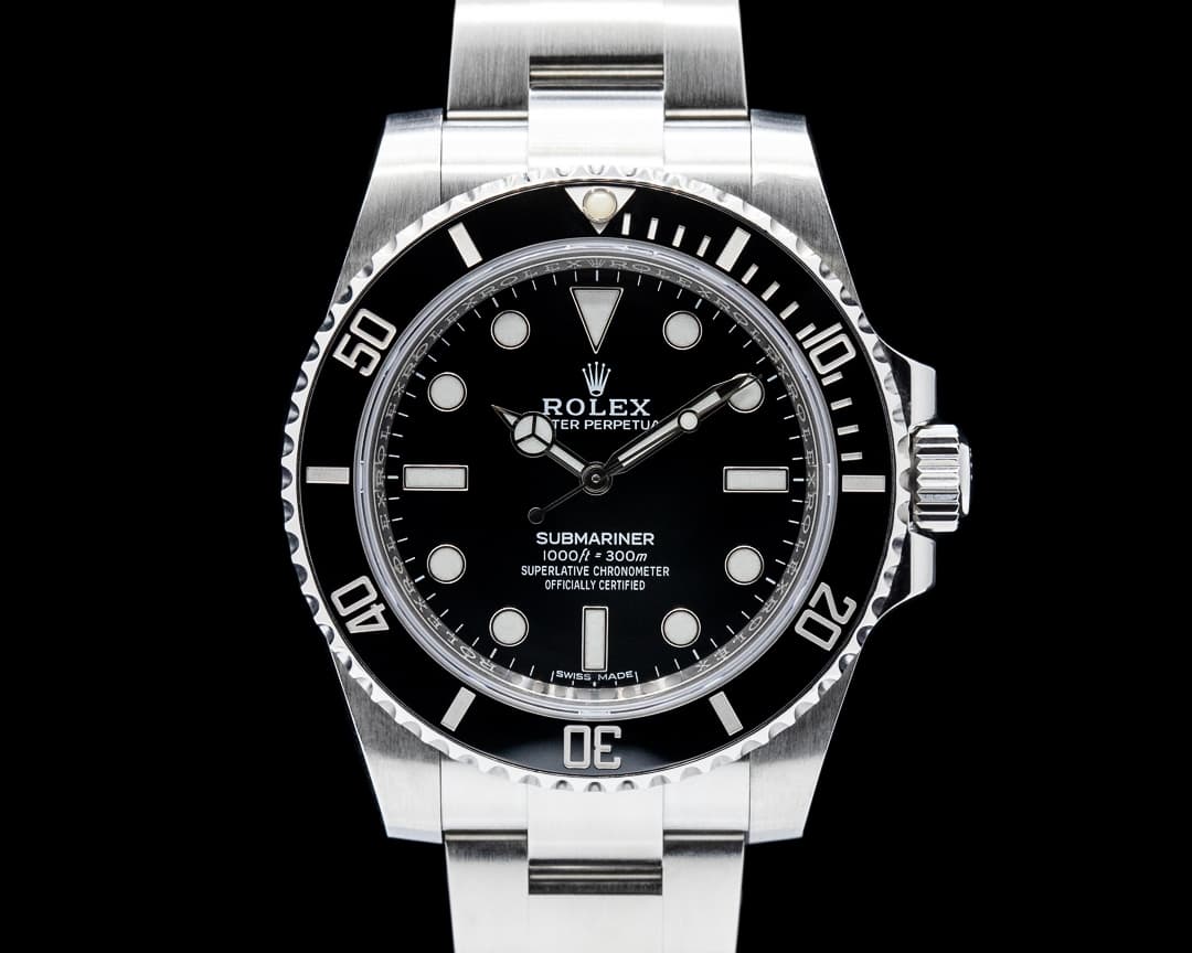 Rolex 114060 Submariner No Date SS Black Dial