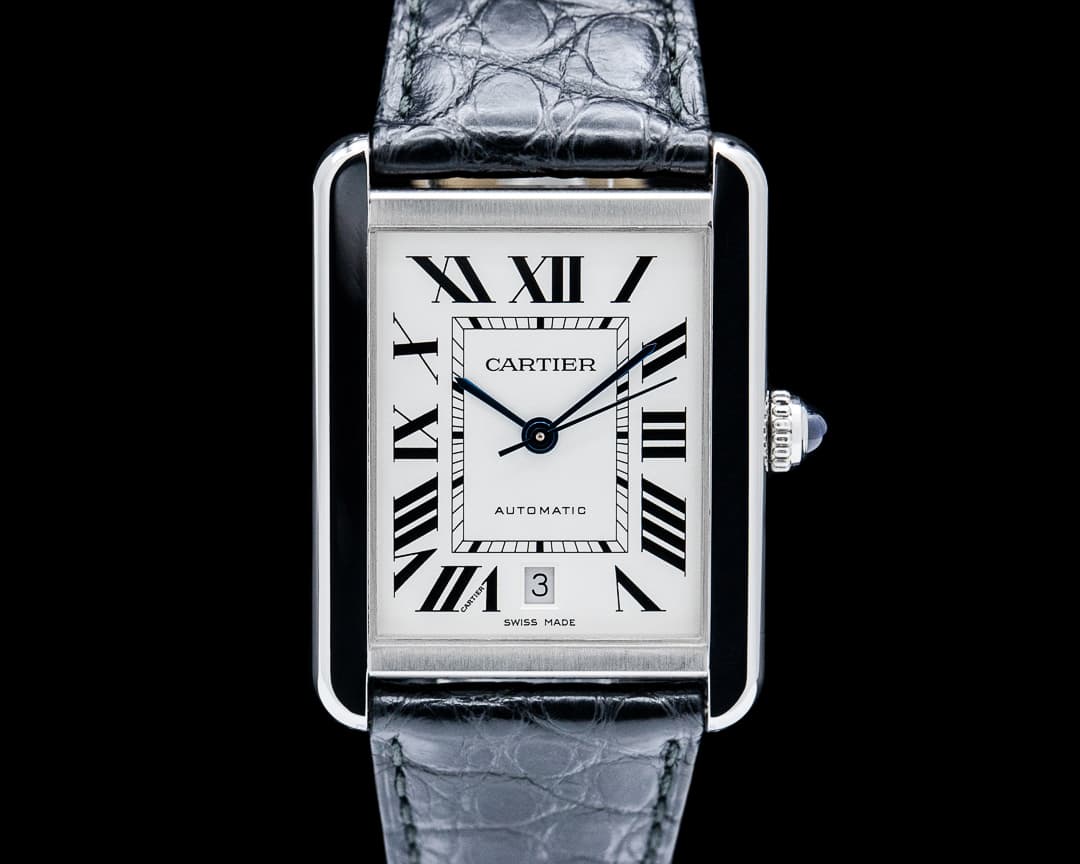 Image of Cartier WSTA0029 Tank Solo XL SS Silver Dial