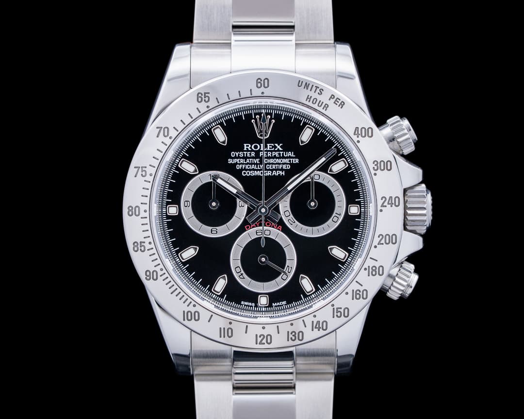 Image of Rolex 116520 Daytona Chronograph SS Black Dial