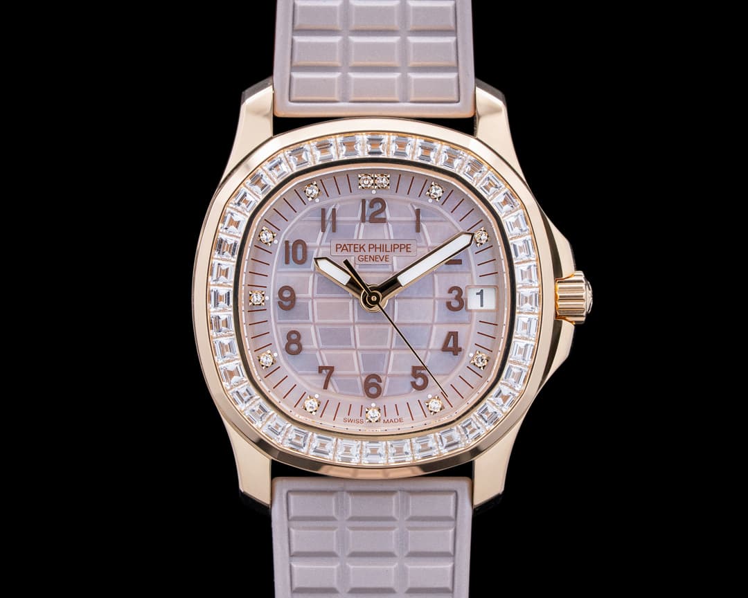 Image of Patek Philippe 5072R Aquanaut Luce Haute Joaillerie 18K RG Mother of Pearl Dial 2026