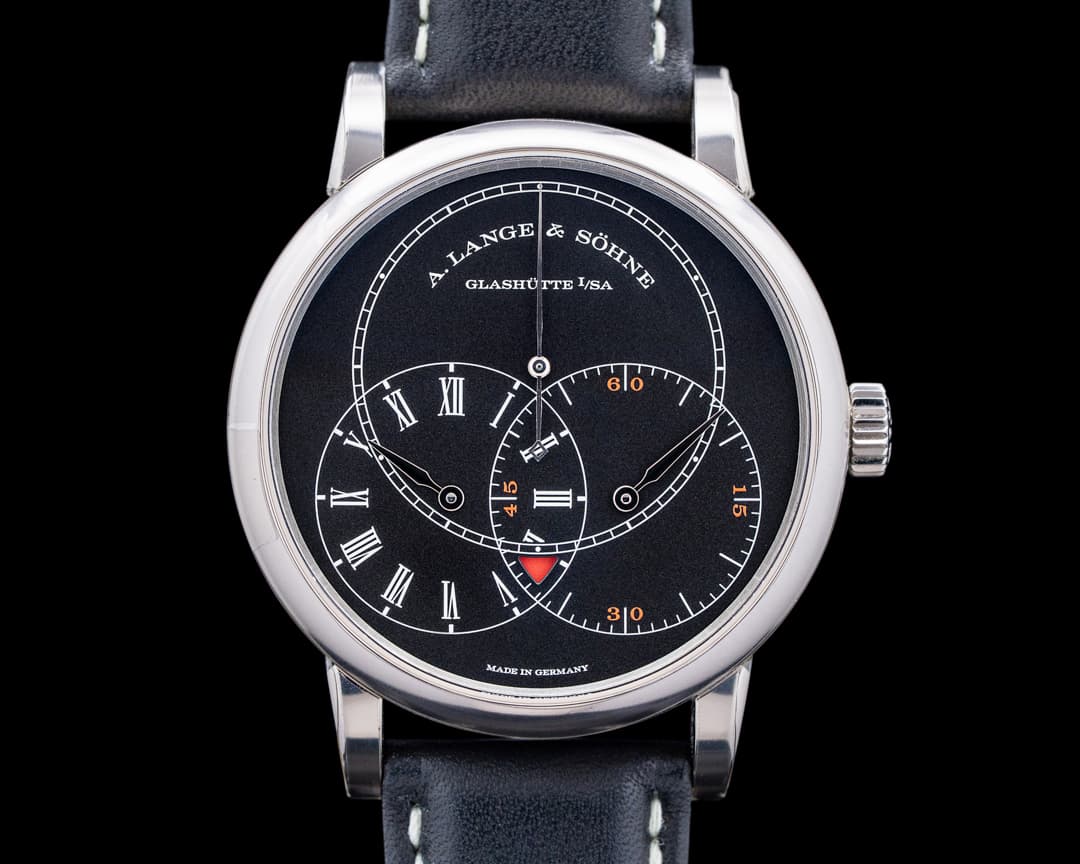 Image of A. Lange and Sohne 252.029 Richard Lange Jumping Seconds 18K White Gold Black Dial