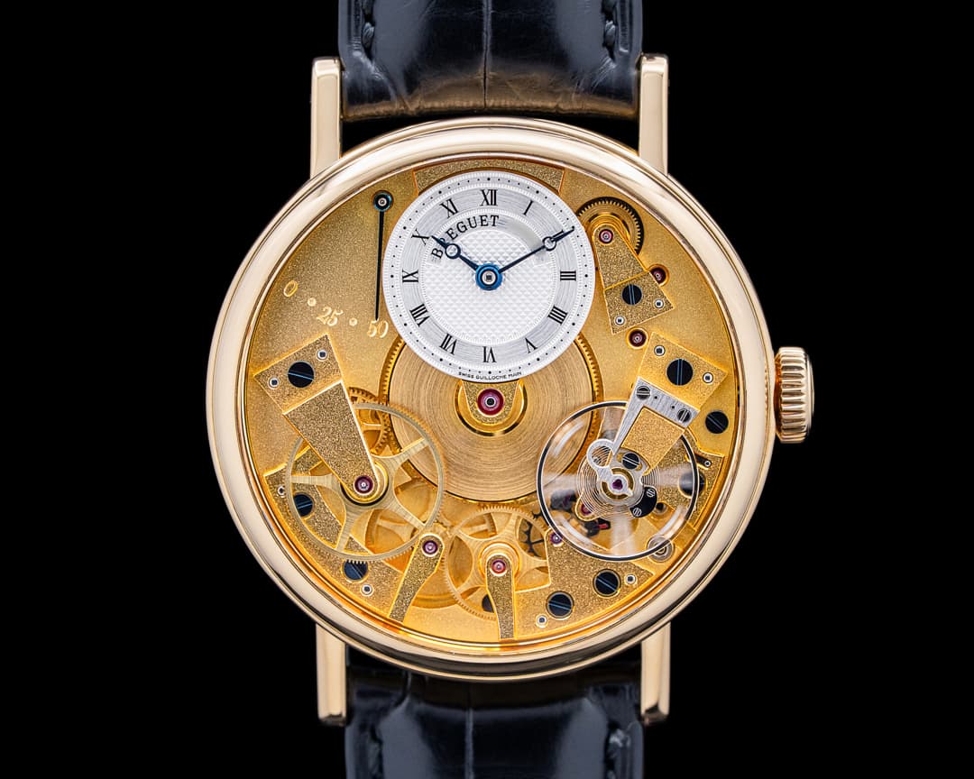 Image of Breguet 7027BA Tradition 18K Yellow Gold Champagne Dial