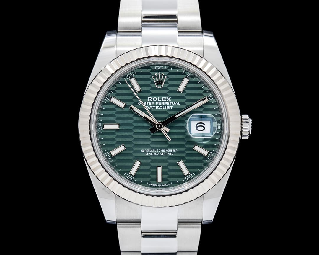 Image of Rolex 126334 Datejust 41MM SS Green Motif Dial