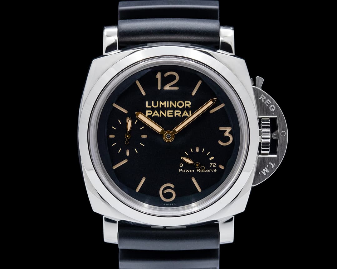 Image of Panerai PAM00423 Luminor 1950 3 Days Power Reserve SS Black Dial LIMITED