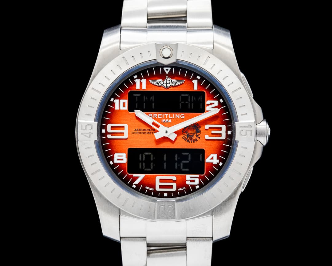 Image of Breitling Aerospace B70 Orbiter Titanium Orange Dial
