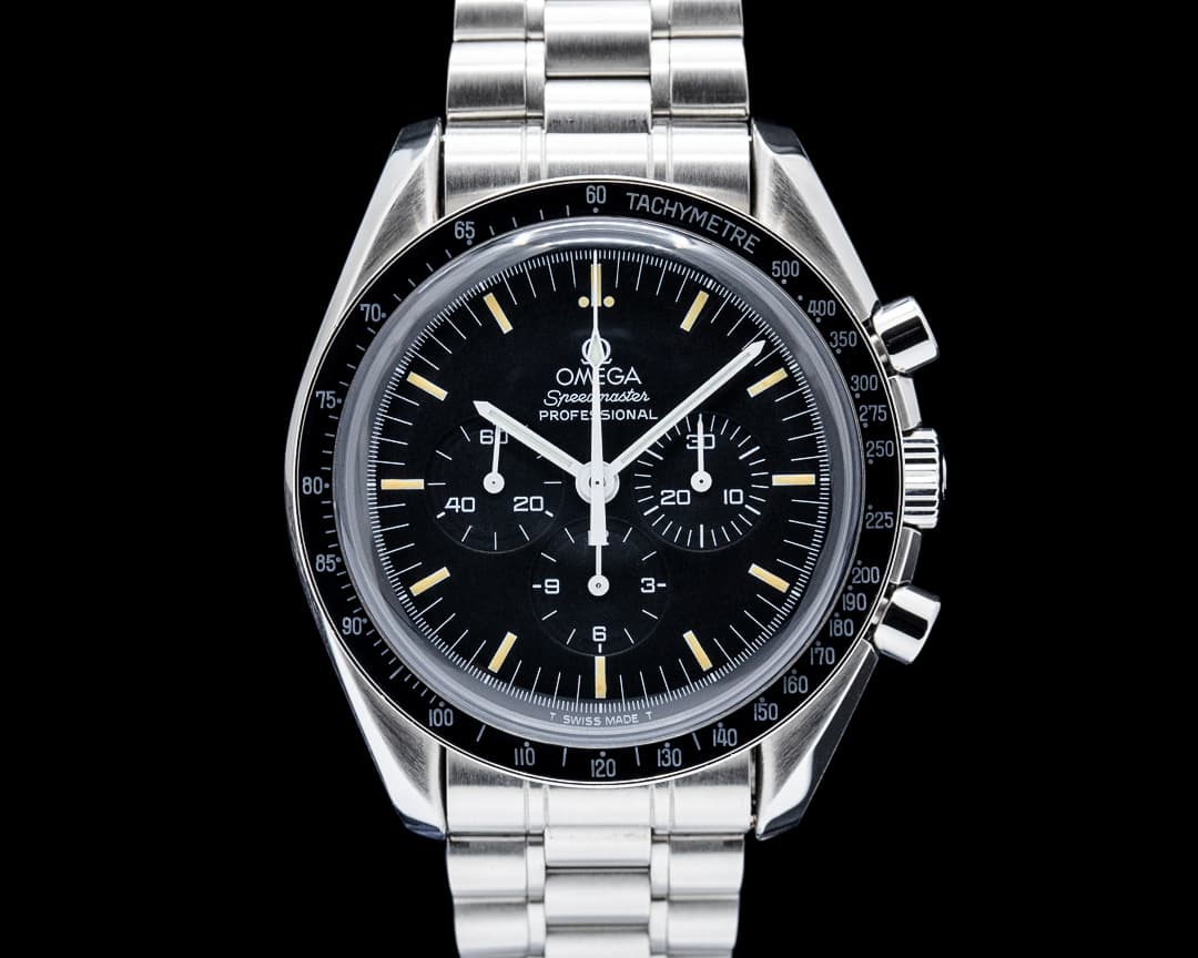 Image of Omega Speedmaster Professional Moonwatch SS Black Dial