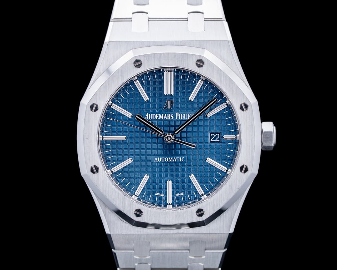 Image of Audemars Piguet 15400ST Royal Oak SS Blue Dial