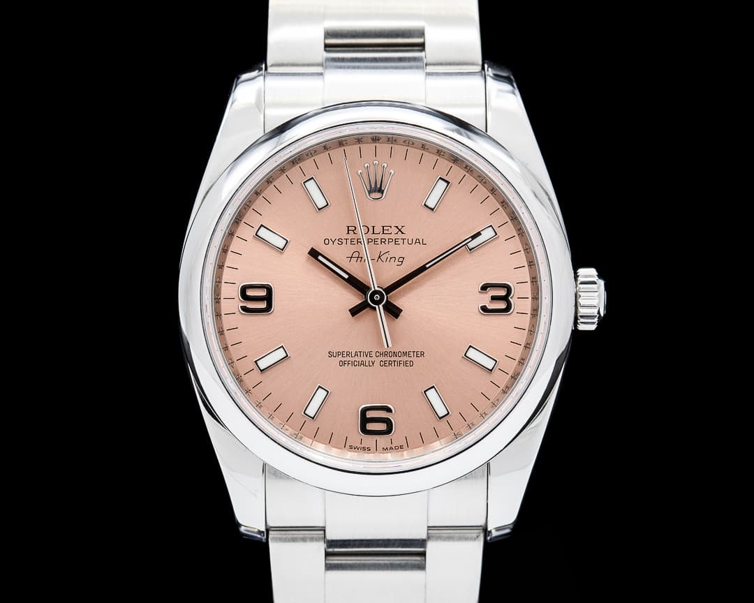 Image of Rolex 114200 Air-King SS Salmon Dial