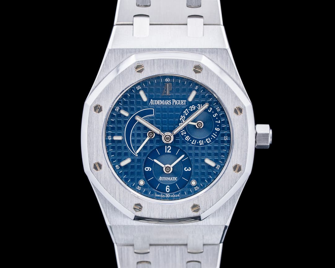 Audemars Piguet 25730ST Royal Oak Dual Time SS Blue Dial