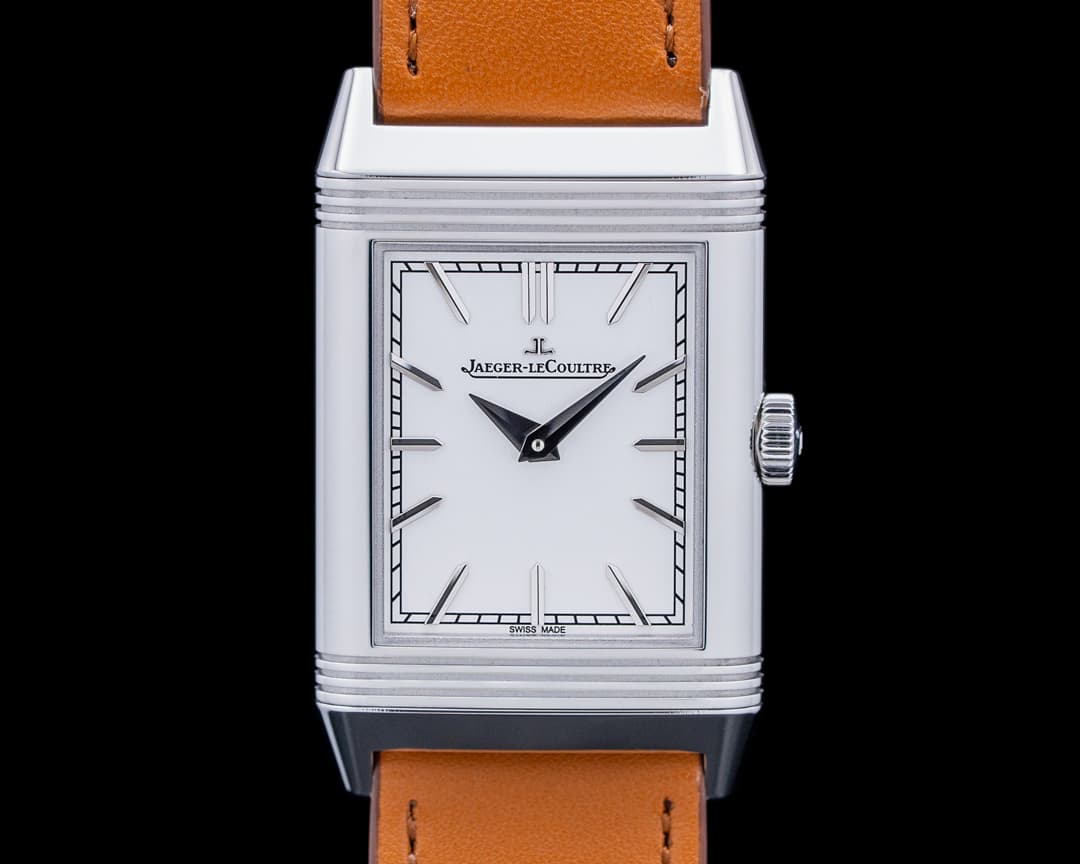 Image of Jaeger LeCoultre Q7168420 Reverso Tribute Monoface SS Silver Dial