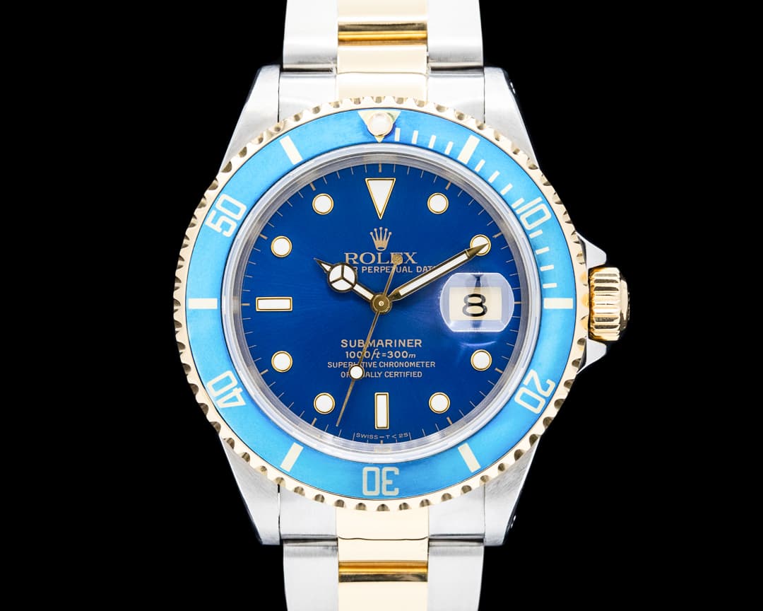 Rolex 16613 Submariner SS / 18K YG Blue Dial