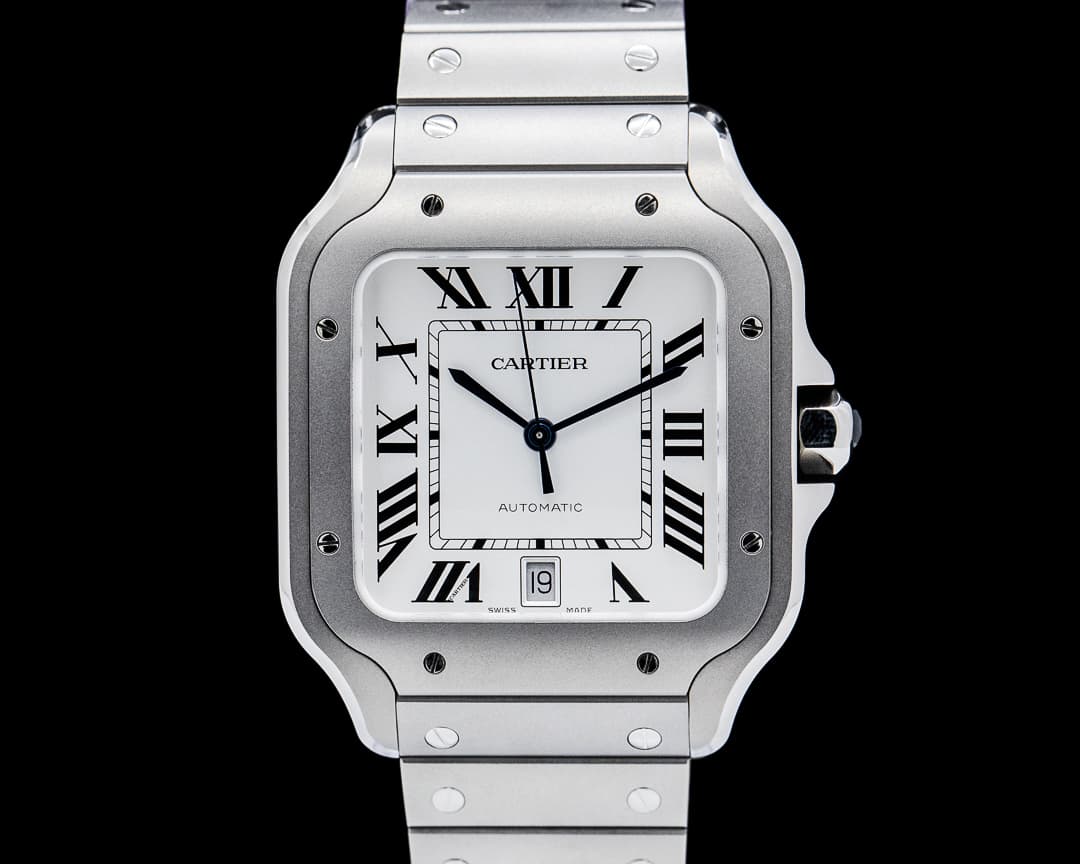 Image of Cartier WSSA0089 Santos de Cartier Large Titanium Silver Dial 2025