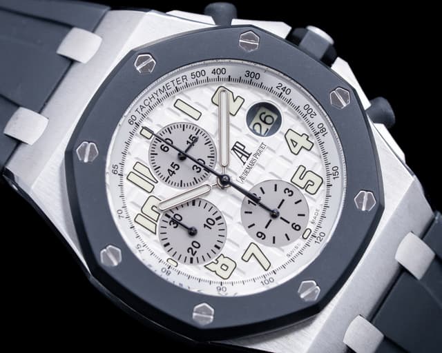 Audemars Piguet 25940SK Royal Oak Offshore Chronograph SS White Dial ...