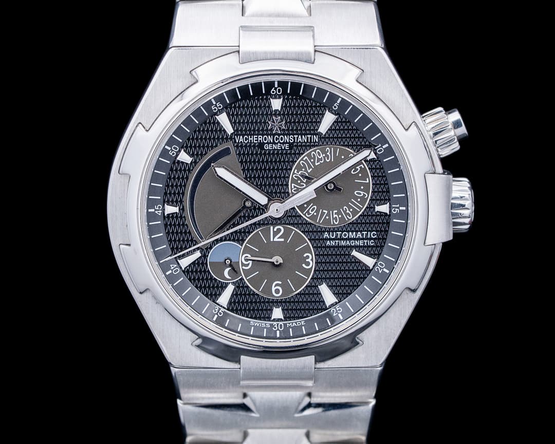 Vacheron Constantin 47450 Overseas Dual Time SS Black Dial