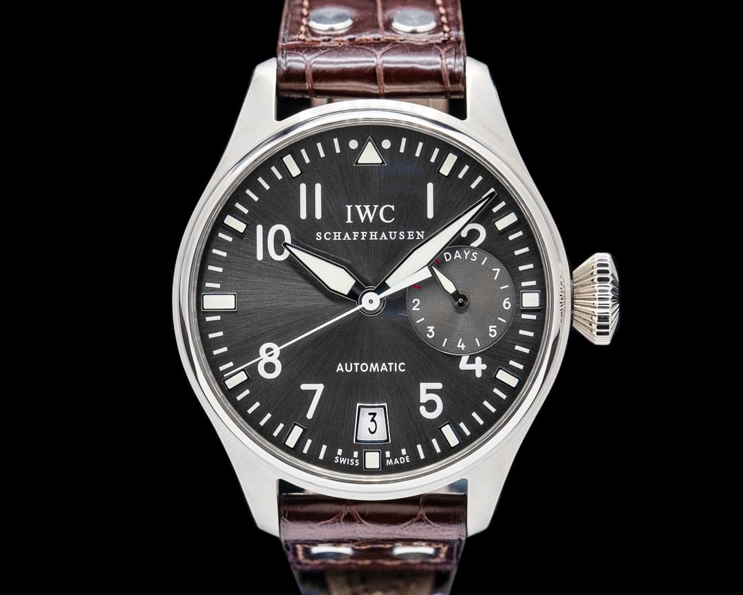 Image of IWC IW500402 Big Pilot 18K White Gold Gray Dial