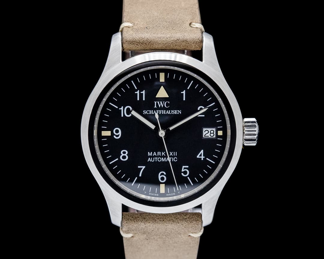Image of IWC 3241-001 Mark XII Pilot's Watch SS Black Dial