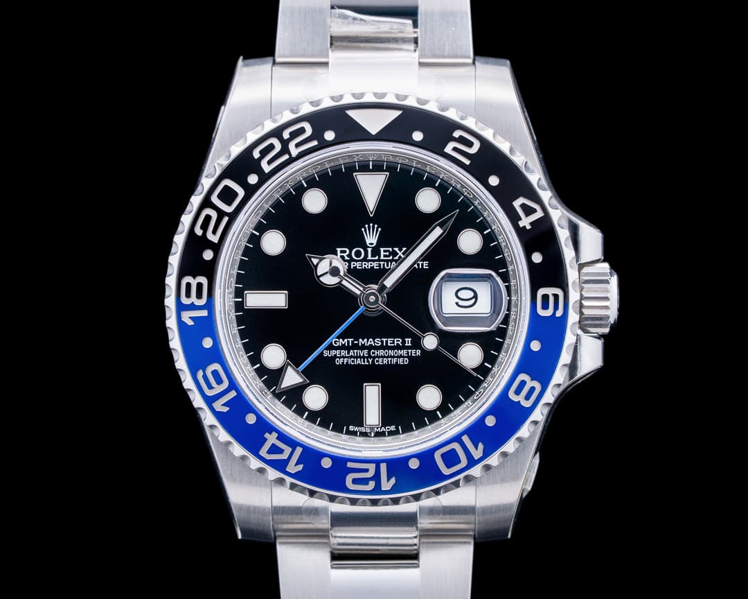Rolex 116710BLNR GMT-Master II "Batman" SS Black Dial UNWORN