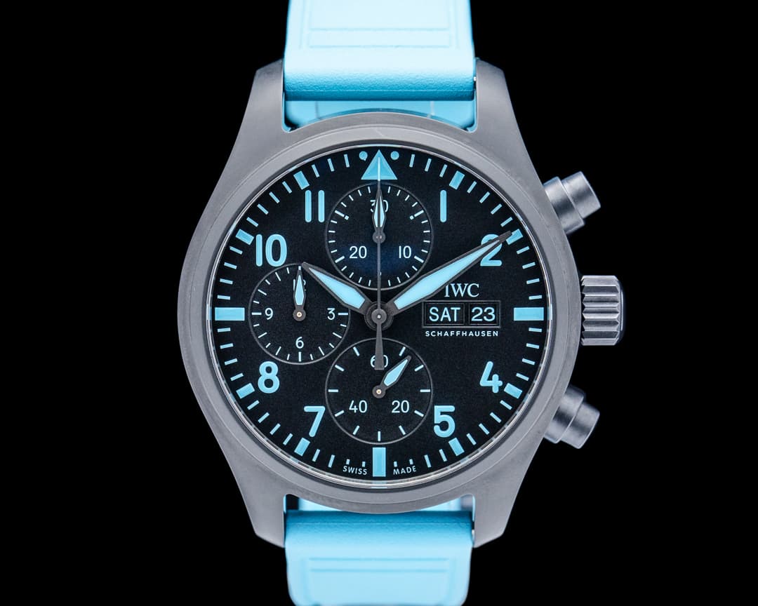 Image of IWC Pilot's Watch Chronograph 41 "George Russell" Ceramic Black Dial 2026