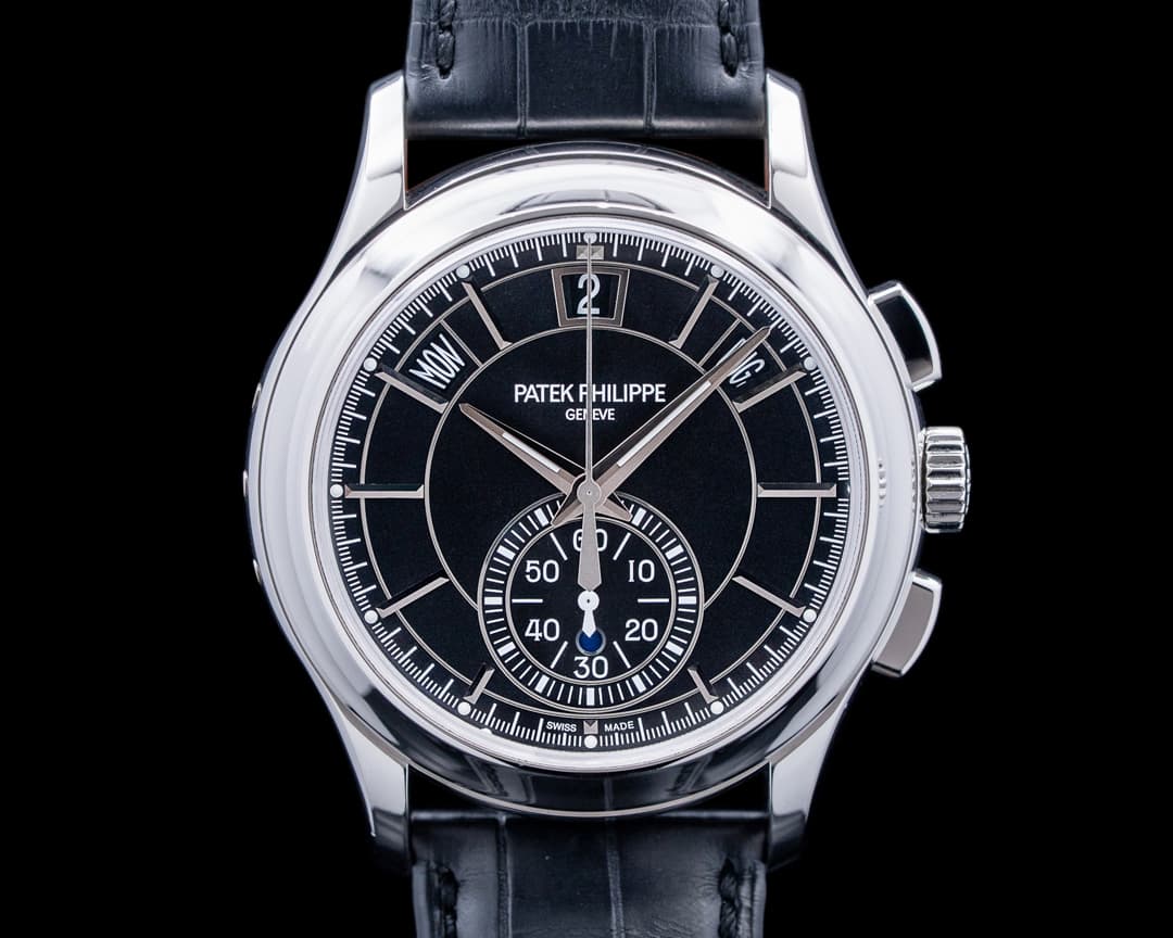 Image of Patek Philippe 5905P-010 Annual Calendar Chronograph Platinum Black Dial