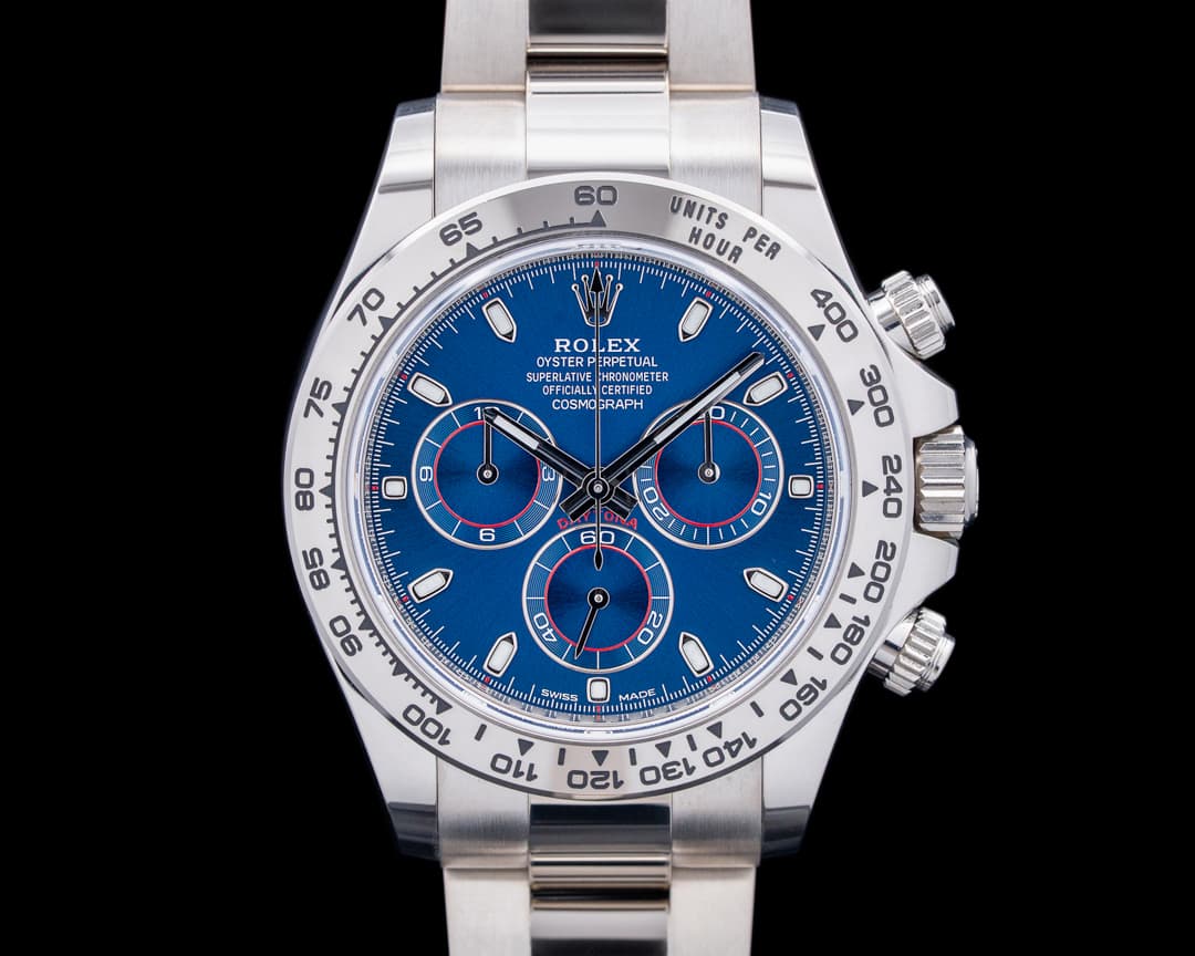 Rolex 116509 Daytona 18K White Gold Blue Dial