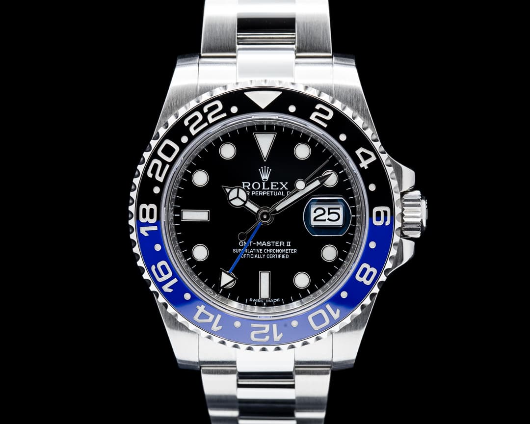 Image of Rolex 116710BLNR GMT-Master II "Batman" SS Black Dial
