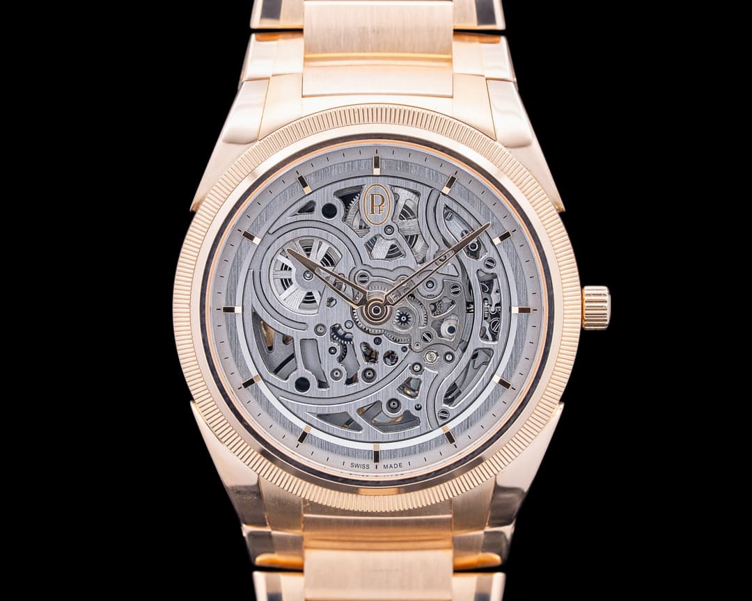 Parmigiani Tonda PF Skeleton 18K Rose Gold Graphite Skeleton Dial