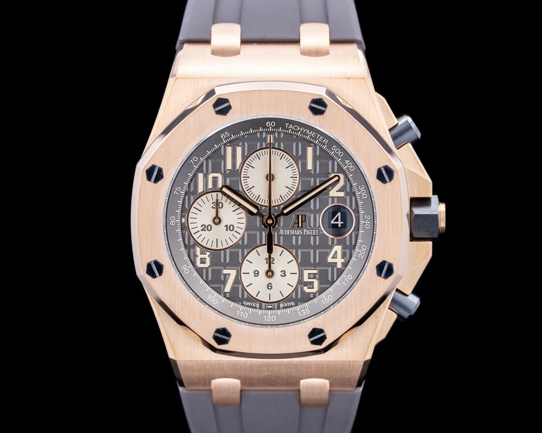 Audemars Piguet 26470OR Royal Oak Offshore Chronograph 18K Rose Gold Gray Dial