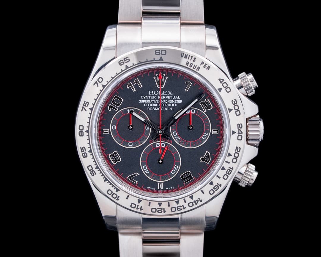 Image of Rolex 116509 Daytona 18K White Gold Gray Arabic Racing Dial