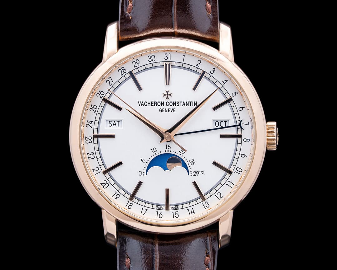 Image of Vacheron Constantin 4010T Traditionnelle Complete Calendar 18K Rose Gold Silver Dial