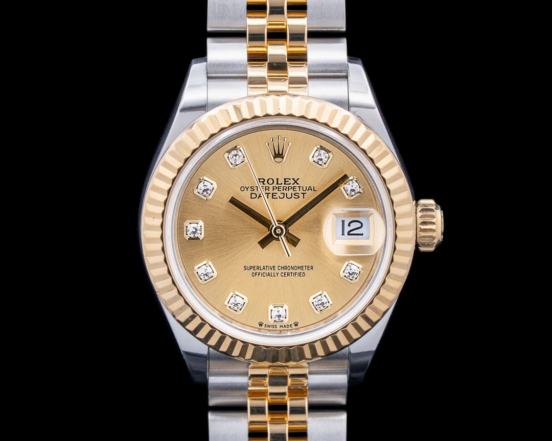 Rolex 279173 Lady-Datejust 28 SS / 18K YG Champagne Dial