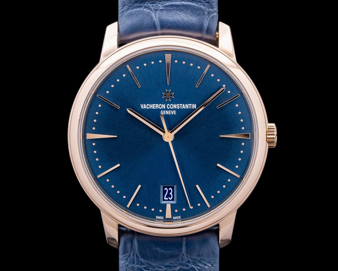 Image of Vacheron Constantin 4100U/000R Patrimony 18K Rose Gold Blue Dial 2025