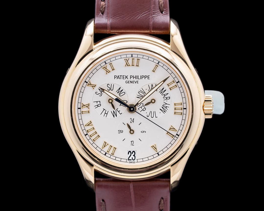 Patek Philippe 5035J Annual Calendar 18K Yellow Gold Silver Dial