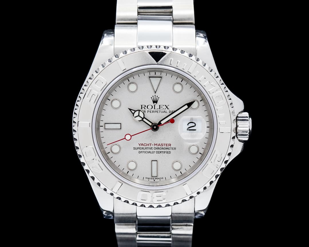 Rolex 16622 Yacht-Master 40MM  Platinum Bezel SS Silver Dial