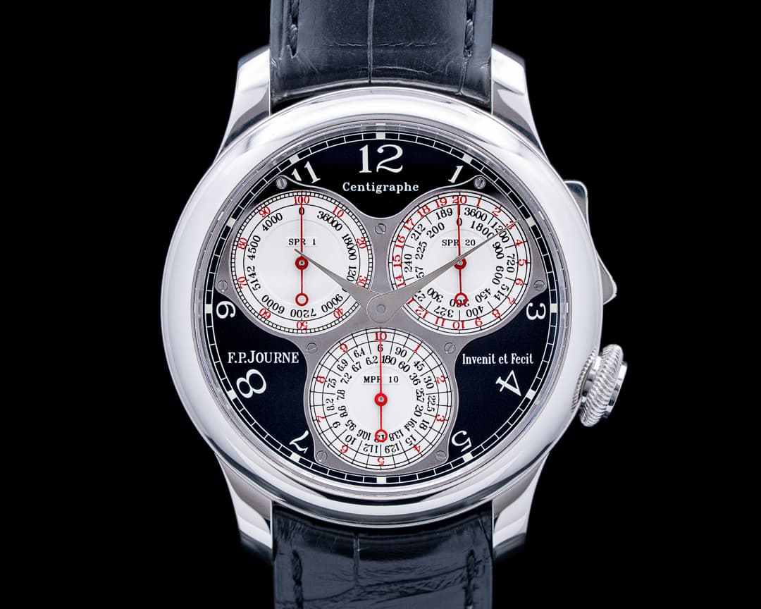 F.P. Journe CT Centigraphe Souverain Black Label Platinum Black Dial