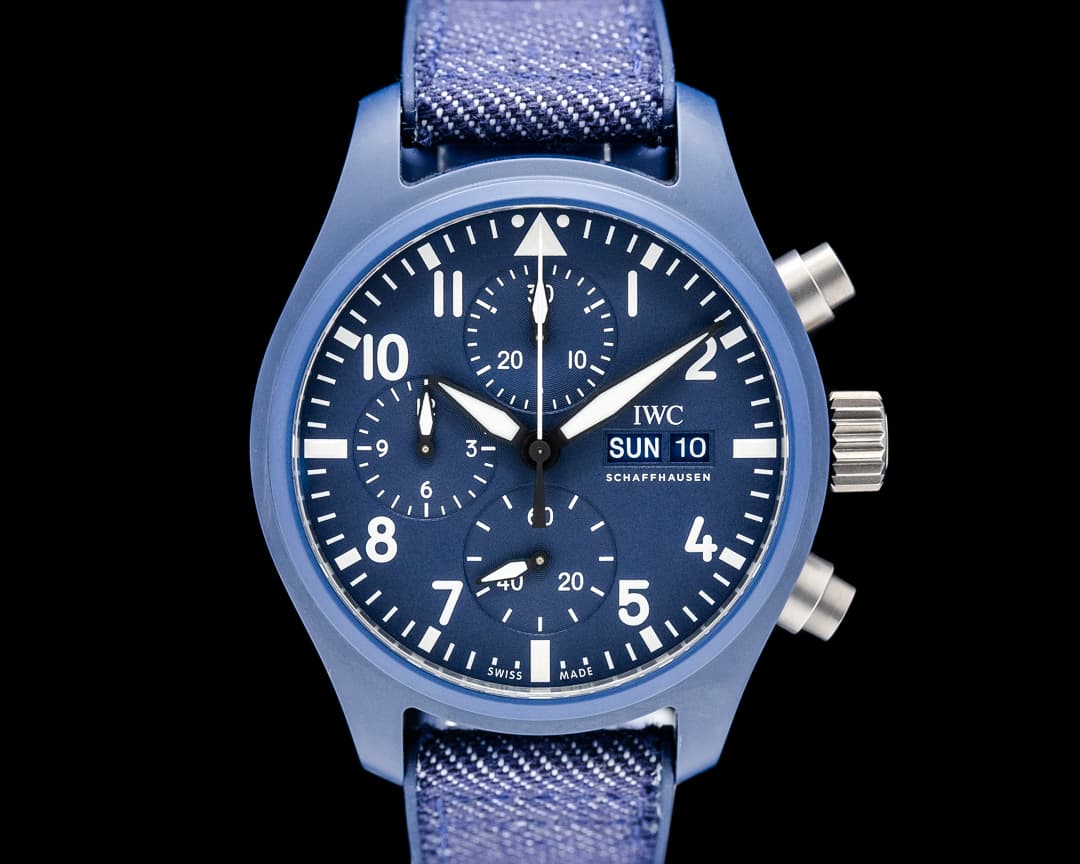IWC IW389404 Pilot Chronograph TOP GUN Oceana Blue Ceramic Blue Dial