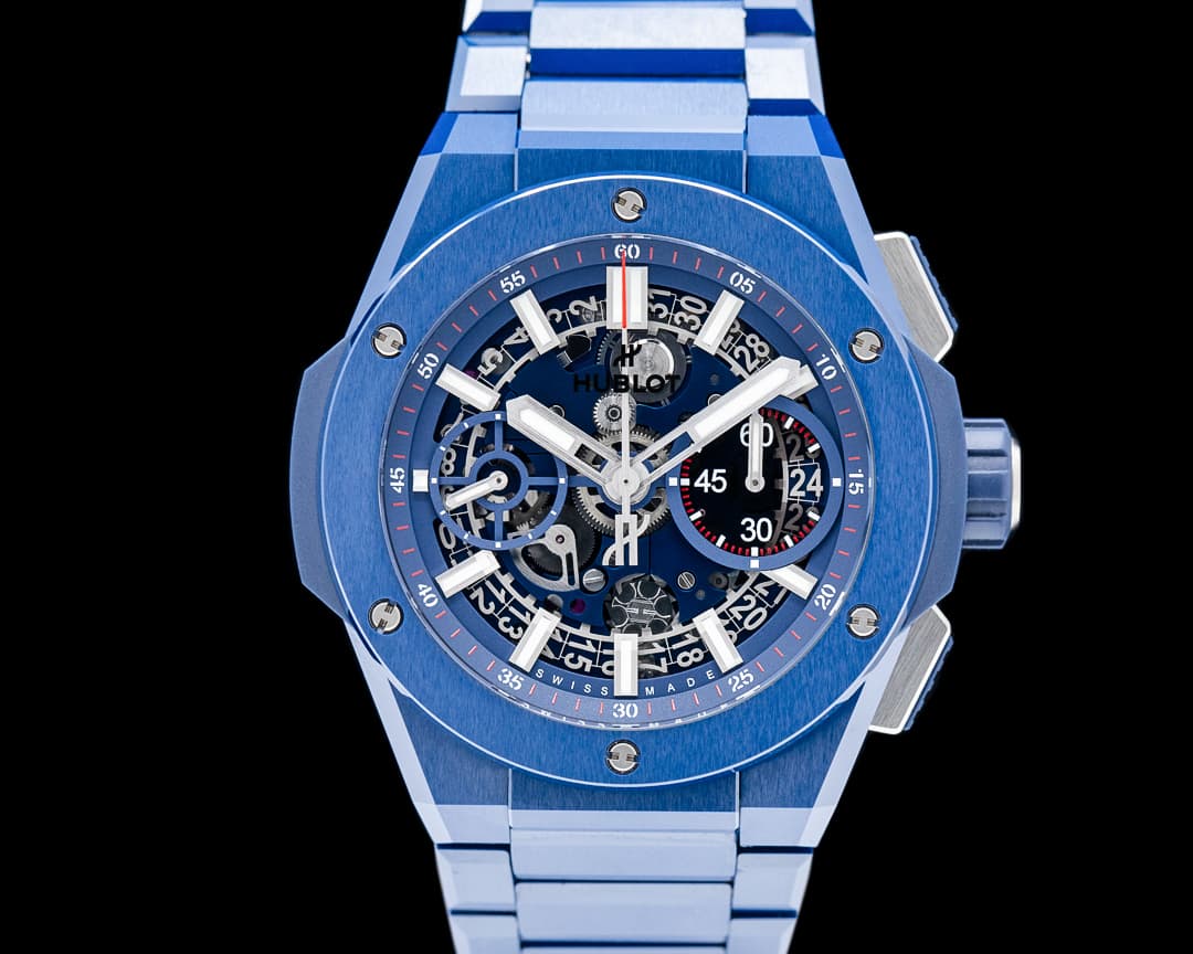 Image of Hublot Big Bang Integral Blue Ceramic Skeleton Dial