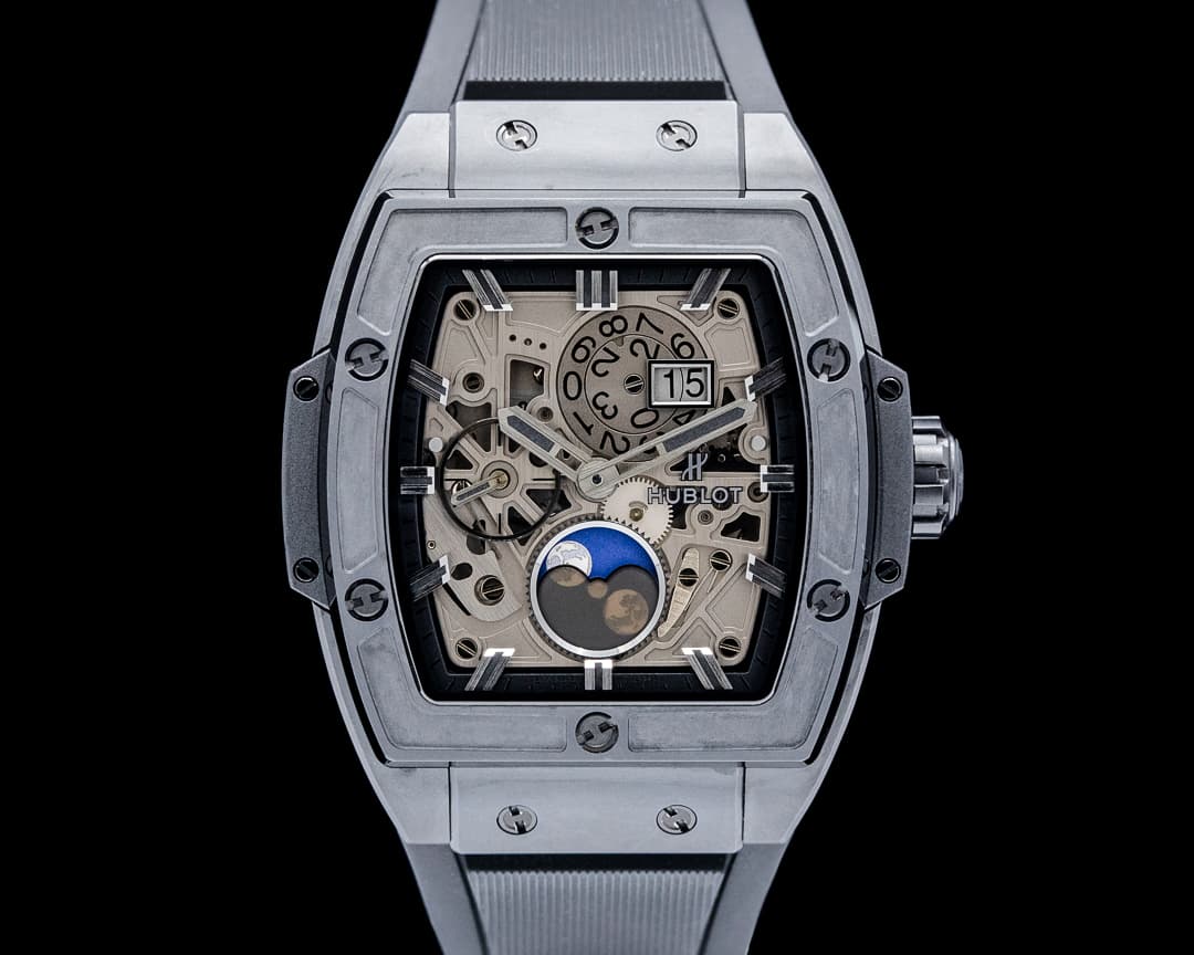 Hublot Spirit of Big Bang Moonphase Black Ceramic Skeleton Dial